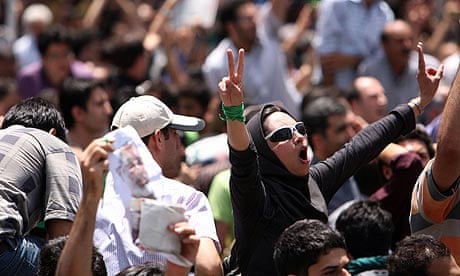 A protest in Tehran
