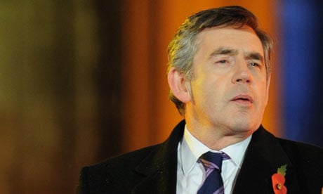 Gordon Brown in Berlin on 9 November 2009.