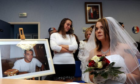 Posthumous wedding between Magali Jaskiewicz married the late Jonathan George  in France