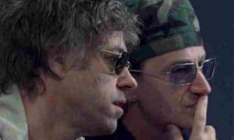Bono and Bob Geldof in 2001.