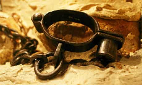 Slave trade shackles