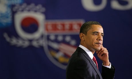 Barack Obama speaks at Osan air force base in South Korea