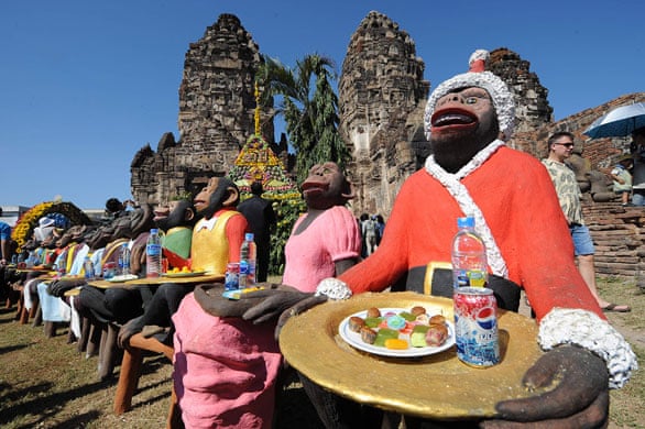 Annual monkey buffet festival in Thailand | World news | The Guardian