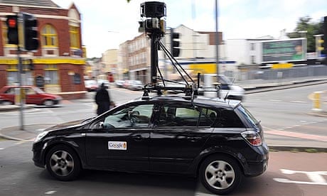 A Google mapping car in of Bedminster, UK