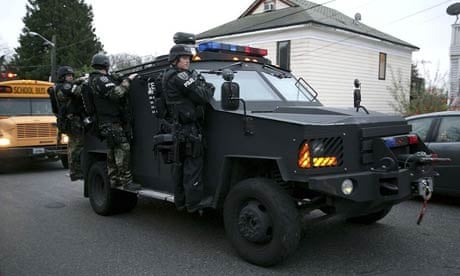 Seattle police department Swat team officers