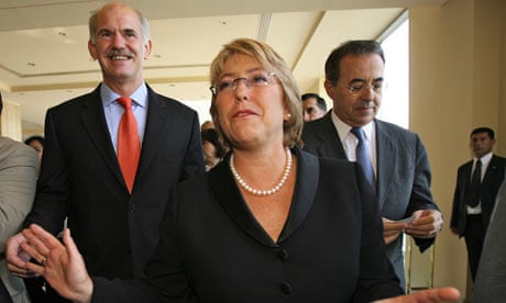 The president of Chile, Michelle Bachelet