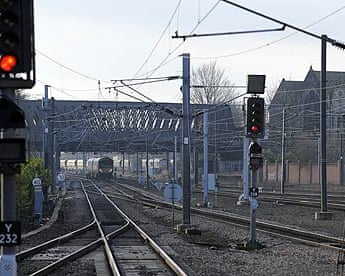 Railway signals and tracks