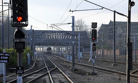 Railway signals and tracks