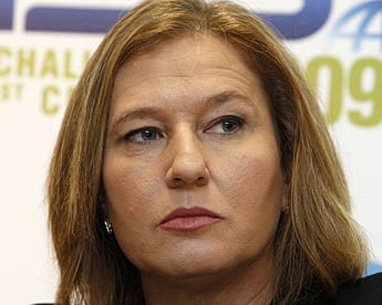 Israel's former foreign minister Tzipi Livni