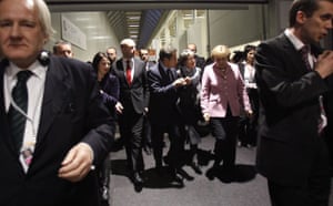 Copenhagen diary: COP15 Fredrik Reinfeldt, Nicholas Sarkozy and Angela Merkel