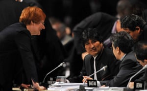 Copenhagen diary: COP15 Bolivia Juan Evo Morales Ayma Finland's President Tarja Halonen