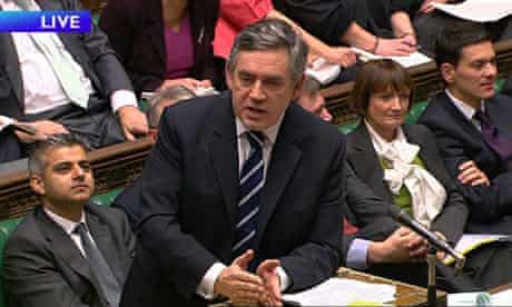 Gordon Brown during Prime Ministers questions Wednesday 2 December 2009