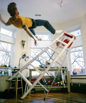Kerry Skarbakka: Kerry Skarbakka falls off a ladder
