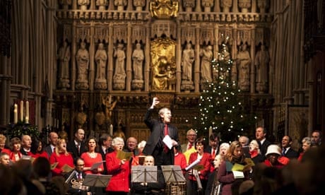 Midday Christmas carol service at Southwark Cathedral