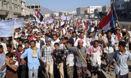 yemeni protest against al-qaida raids