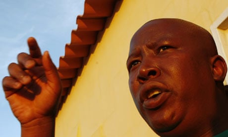 Julius Malema banned from singing South African apartheid-era song | South Africa | The Guardian