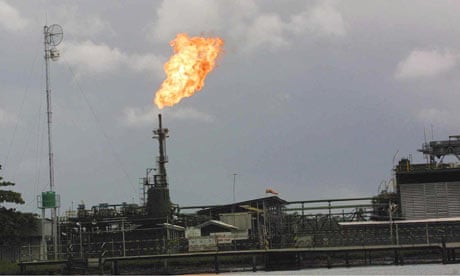 Niger Delta Shell gas flaring