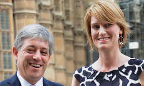 John Bercow with hise wife, Sally, who has also confessed to past indiscretions