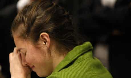 Amanda Knox is found guilty of the murder of British student meredith Kercher
