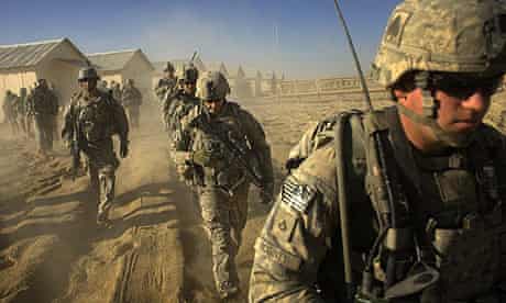 US troops set out on a patrol in Paktika province, Afghanistan