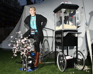 Age of stupid: Film Premiere: A Bicycle powered popcorn machine