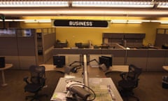 Rocky Mountain News newsroom sits empty