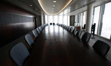 Empty boardroom