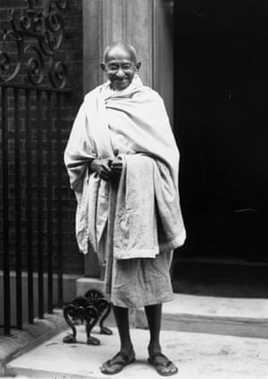 Mahatma Gandhi auction: Indian leader Mahatma Gandhi outside 10 Downing Street, London in 1931.