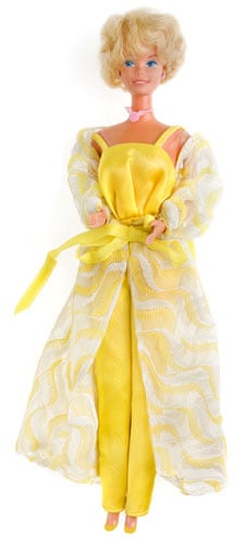 vintage barbie yellow dress Sweetheart Doll Brunette in 1997 Mattel 18610 Item may have price stickers from previous retail establishments Made Barbie movie yellow dress