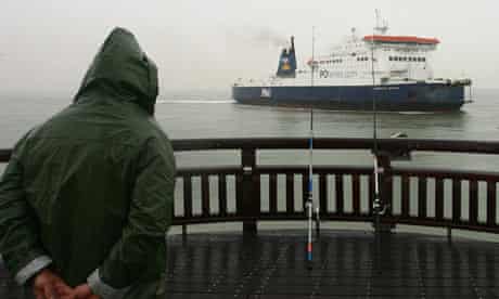 P&O Calais Channel port blockade