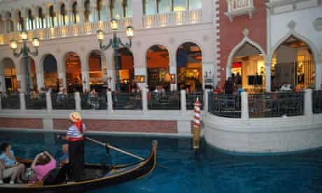 The grand canal at the Venetian, Las Vegas