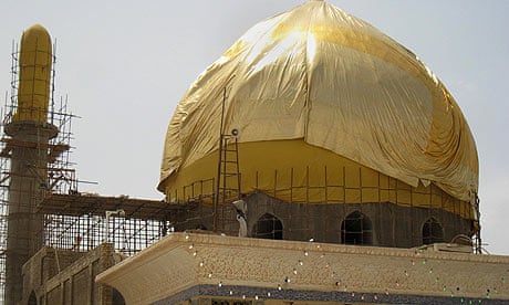 The restored Golden Dome shrine in Samarra, Iraq.