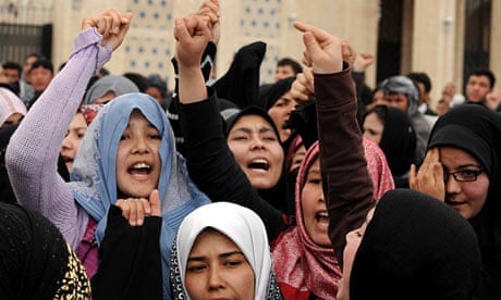 Afghan Shia women protest in Kabul