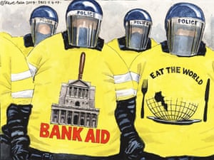 02.04.09: Steve Bell on the policing of the G20 demonstrations in London