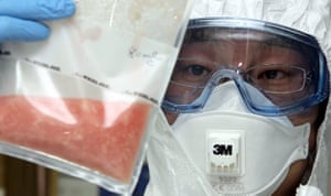 Swine Flu Outbreak: Quarantine researchers check samples of Mexican pork meat in South Korea