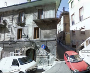 Italy earthquake: Via San Crisante in L'Aquila