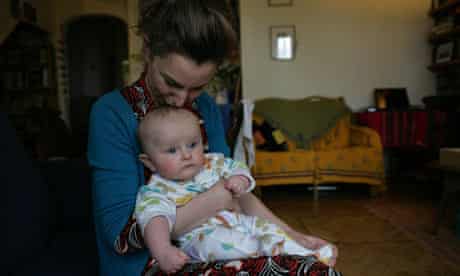 Anna Shepard and her baby son Owen