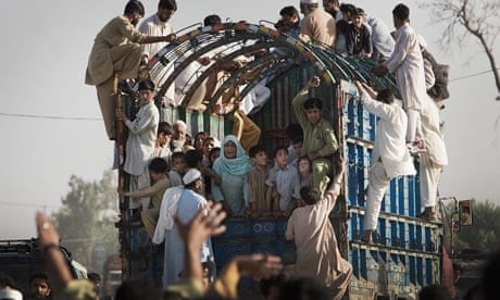 Refugees Flee Fighting in Swat