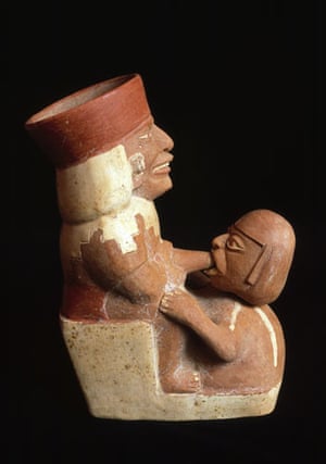 ancient erotica: Moche Pottery with Erotic Scene