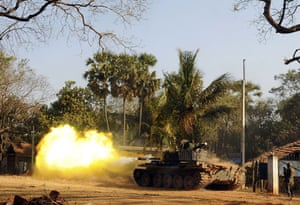 Tamil Tigers surrender: fighting in northern sri lanka 2009 