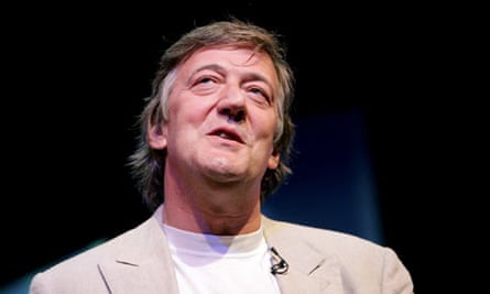 Stephen Fry at the Hay festival