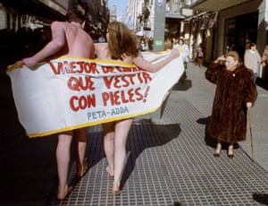 Peta protests: Peta protest in Madrid