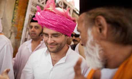 Rahul Gandhi campaigning ahead of the Indian national elections