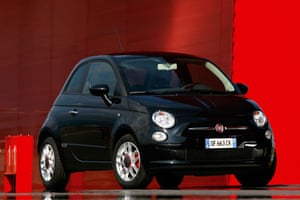 Fiat 500 car, a relaunched and modernised version of the 1957 model 