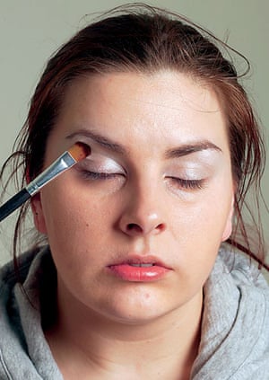luke lauren blue eyeshadow makeup tutorial