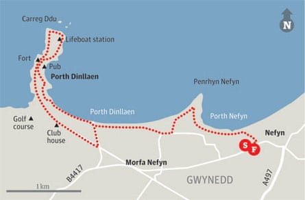 Map of Nefyn walk
