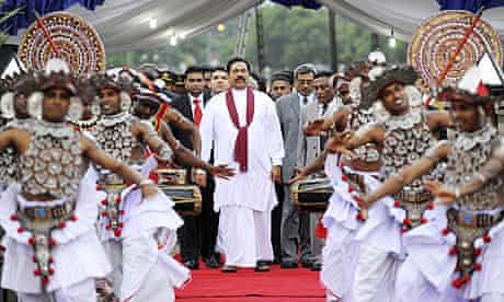 Sri Lanka's president, Mahinda Rajapakse