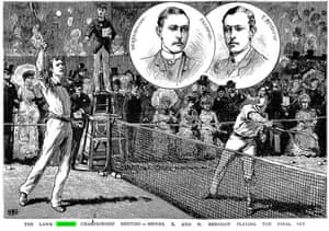 Historic newspapers: Final set of lawn tennis from The Graphic, 1882