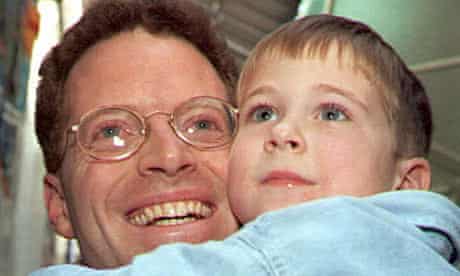 David Rohde with his nephew Steven in 1995