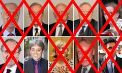 The 10 MPs who were standing for Speaker - showing John Bercow as winner